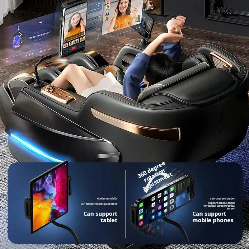 6D Zero Gravity Full Body Shiatsu Massage Chair - Blue Edition Massage Chairs Tidesmit