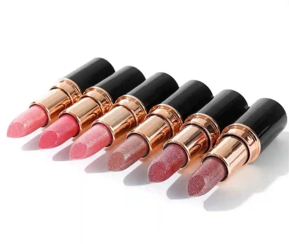 Metallic Glitter Waterproof Lipstick - Long-Lasting Shimmer Formula Lip Care Tidesmit