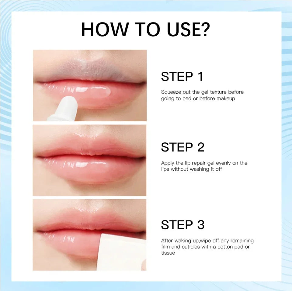 Lip Repair Gel: Instant Moisturizing Balm for Dry Lips - 2 Pack Lip Care Tidesmit