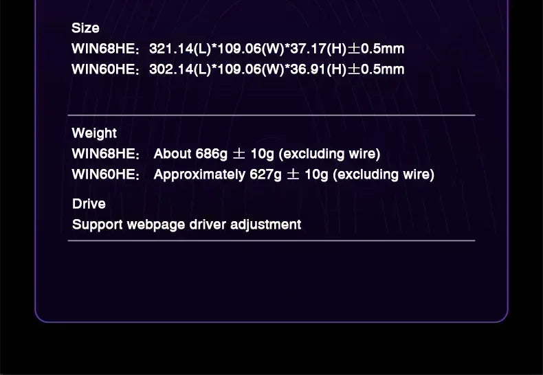 AULA WIN60 WIN68 HE Magnetic Keyboards Esports Rapid Trigger 8K Return RGB Hotswap Wired Gaming Mechanical Keyboard for Pc Gamer