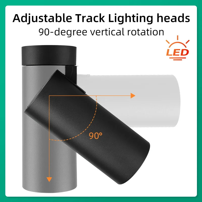 Led Spotlights 85-265V Led Downlight Surface Mounted Spot Lamps Tricolor Indoor Lighting Fixture for Living Room Bedroom Kitchen