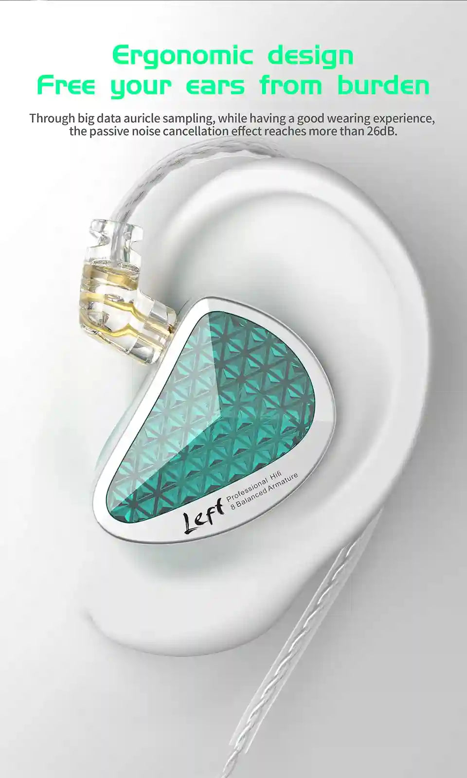 KZ AS16 Pro 16BA Hi-Fi In-Ear Monitors with Precision Noise Isolation Tidesmit