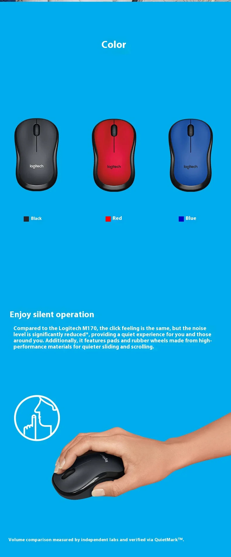 Logitech M220 Wireless Mouse Laptop Business Office Silent Portable Home Game Boys and Girls Super handy office mouse
