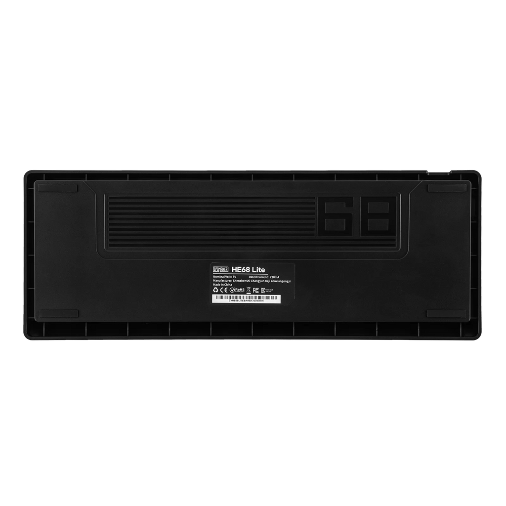 EPOMAKER HE68 Lite 65% ANSI US Layout Tray-Mounted Wired Hall Effect Magnetic Mechanical Keyboard DKS SOCD RGB Backlight