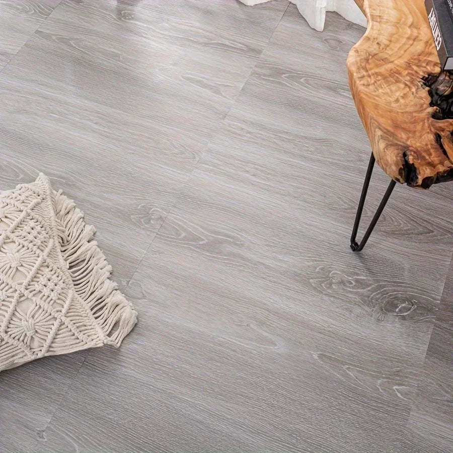 Self-adhesive Vinyl Floor Tiles Wood Grain Design Waterproof  Wear-resistant Wall Tiles for Bedrooms Kitchens Living Room Decor