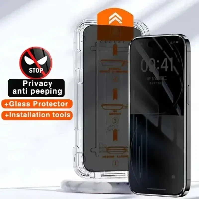 1-2Pcs Privacy Screen Protector For Samsung S24 Ultra S23 FE A55 5G A54 A52 A53 A16 A15 A35 A32 A14 A06 Dust Free Installation Tidesmit