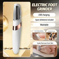 Electric Foot Callus Remover - Rechargeable Skin Exfoliator (White/Pink) Massage Roller White Tidesmit