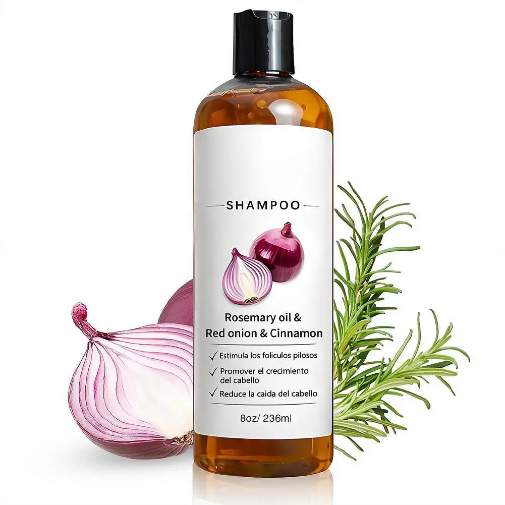 236ML 1/2PCS Rosemary Red Onion Shampoo Anti Hair Loss Promote Thicker Stronger excalvo Shampoo Hair Product Hair Care