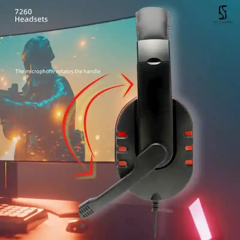 Wired Over-Ear Headset with Microphone for Professional Work Calls Tidesmit