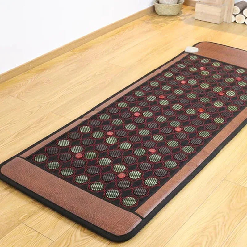 PEMF Therapy Mat with Infrared Heat - Deep Tissue Jade Germanium Pad Massage Cushion Tidesmit