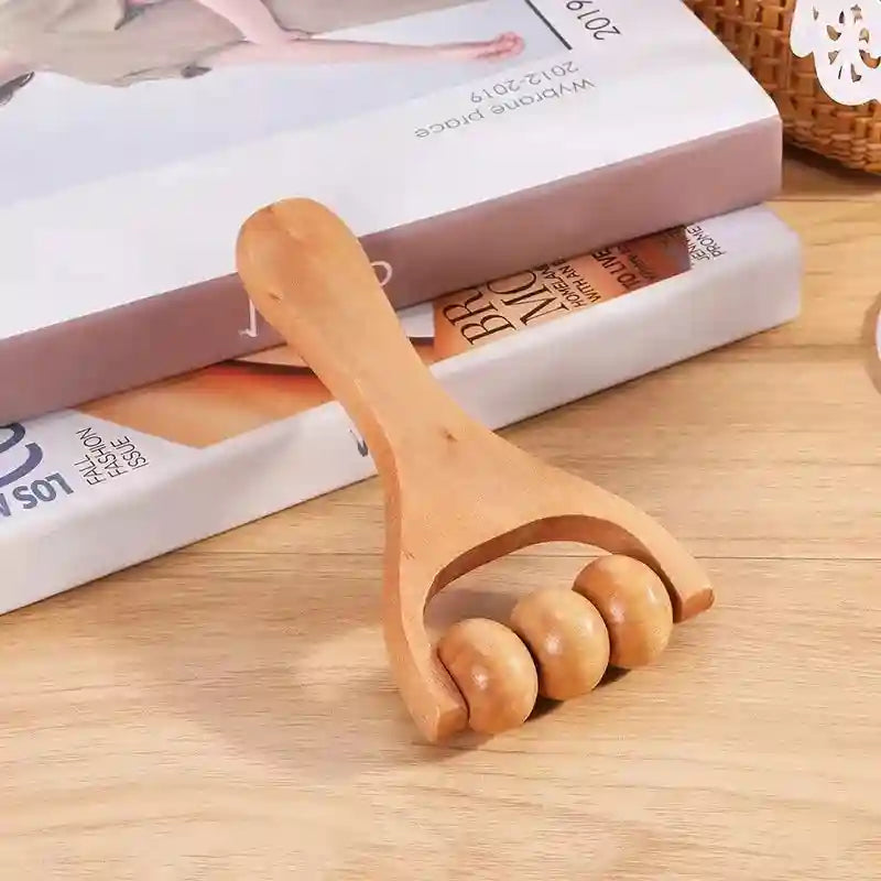 Wooden Massage Roller for Deep Tissue Muscle Relief - Tidesmit Massage Roller Shape-A Tidesmit