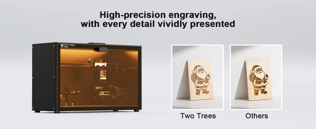 Twotrees TS5 Rotary Laser Engraver for Stanley Cup Pre-assembled 95% CNC Machine Laser Engraving Spheres And Circles Tools