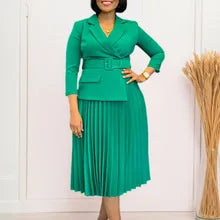 Elegant Pure Color Maxi Dress Evening Gown A- Line Skirt Polyester Fabric round Neck Short Sleeve High Waist Midi Dress
