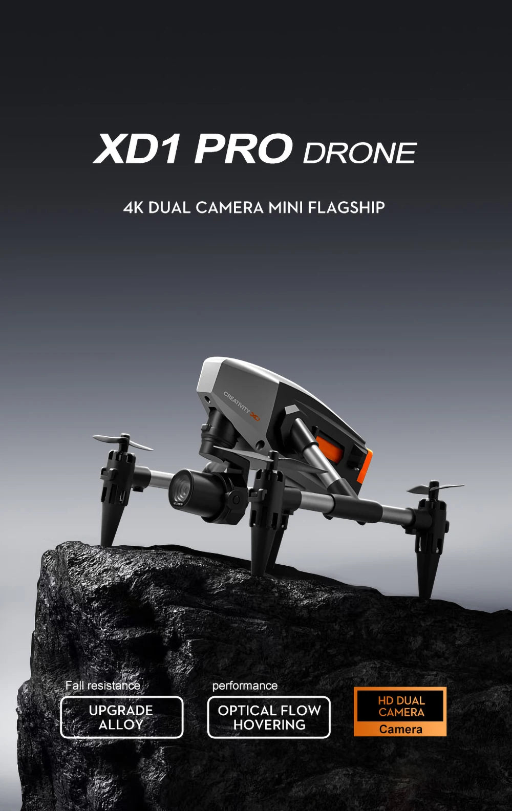 Tidesmit GPS Camera Drone with Obstacle Avoidance and Dual 6K Lens Tidesmit