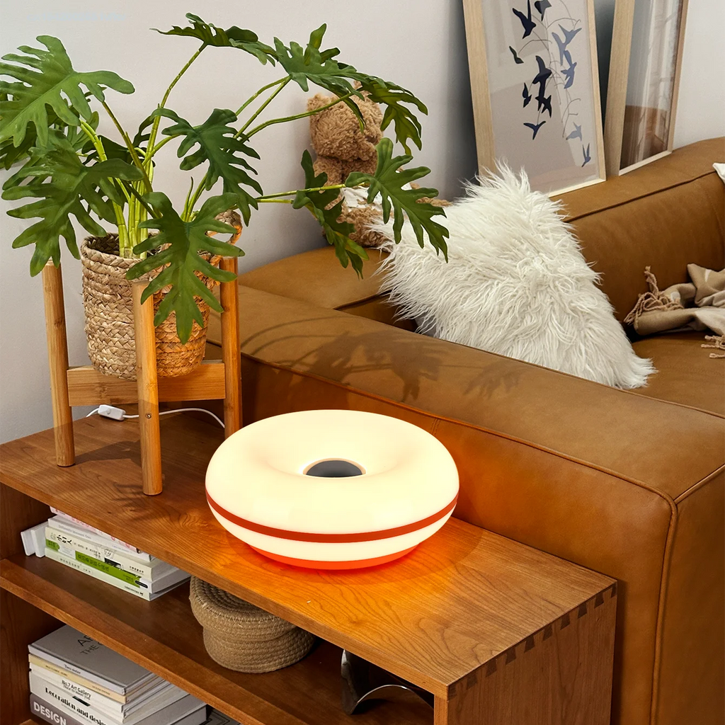 Bauhaus Ring Light: Minimalist Adjustable LED Table Lamp for Content Tidesmit