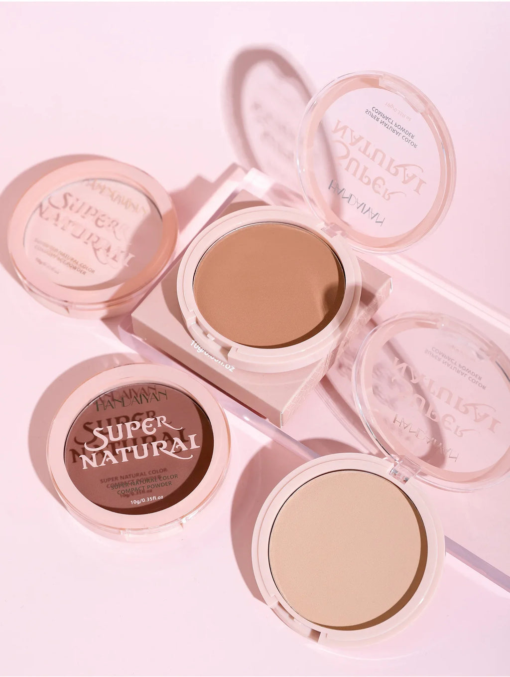 Tidesmit 8 Colors Matte Pressed Powder showing full coverage oil control foundation texture and brightening finish