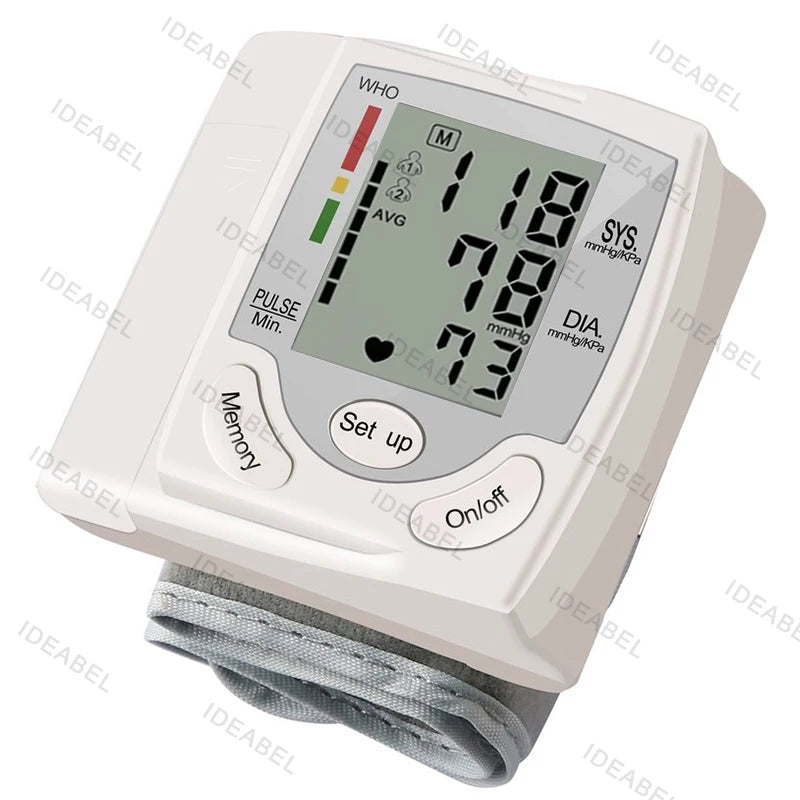 Wrist Blood Pressure Monitor Infrared Thermometer Tonometer BP Monitor Non Contact Infrared Medical Thermometer Pulse Oximeter