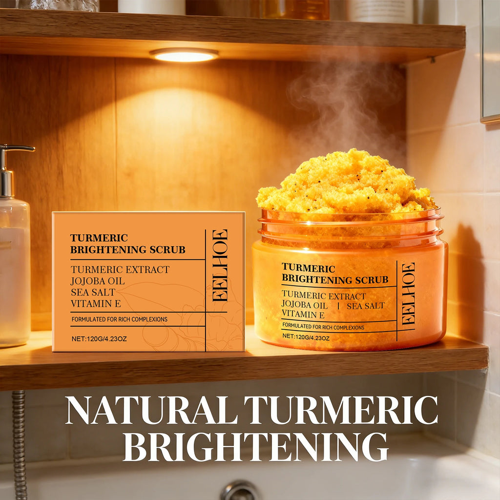 Turmeric Body Scrub for Dark Spots - Brightening Exfoliating Treatment Scrubs Treatments Tidesmit