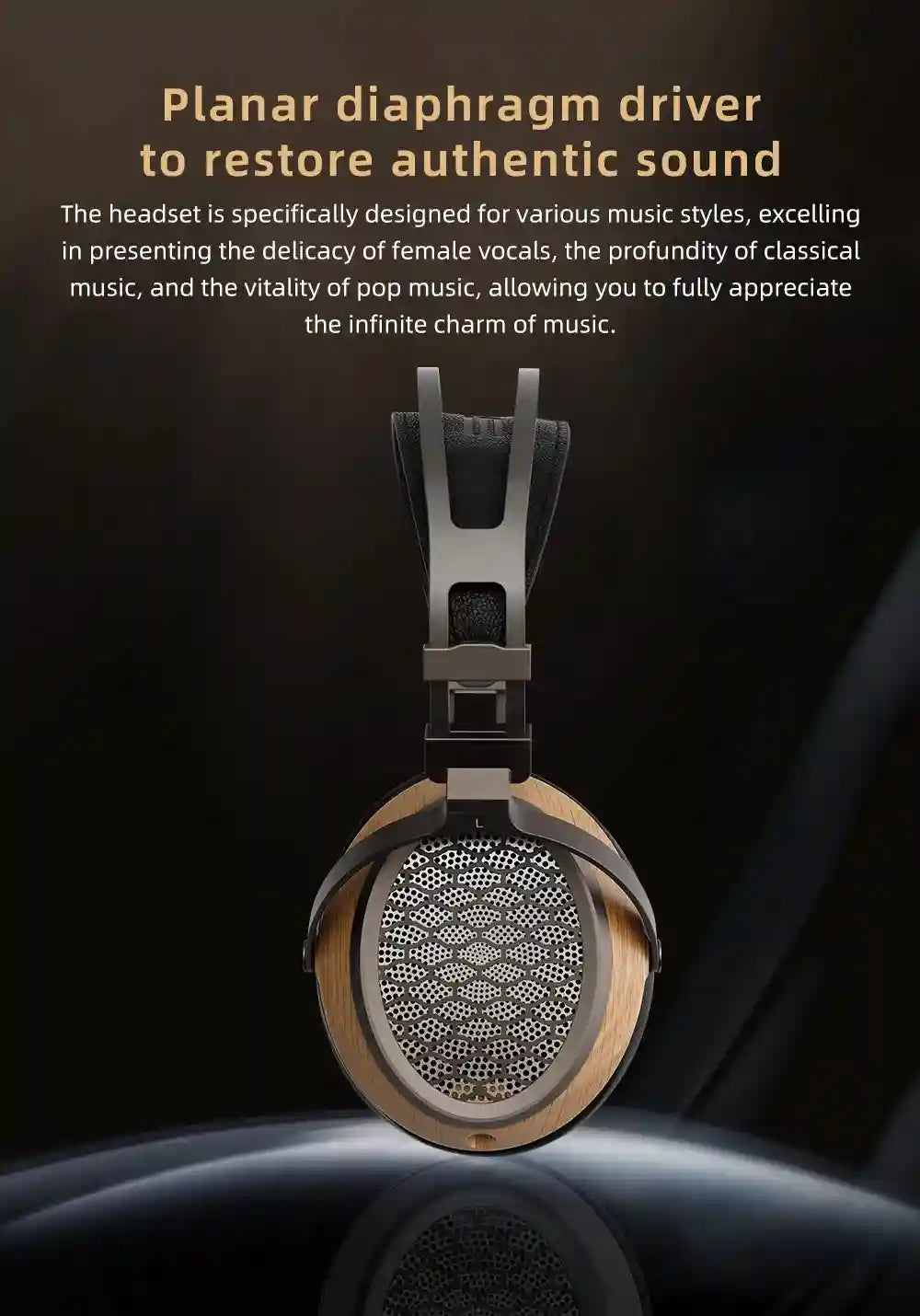 SIVGA P2 Pro Planar Magnetic Headphones | Open Back Walnut Wood Tidesmit
