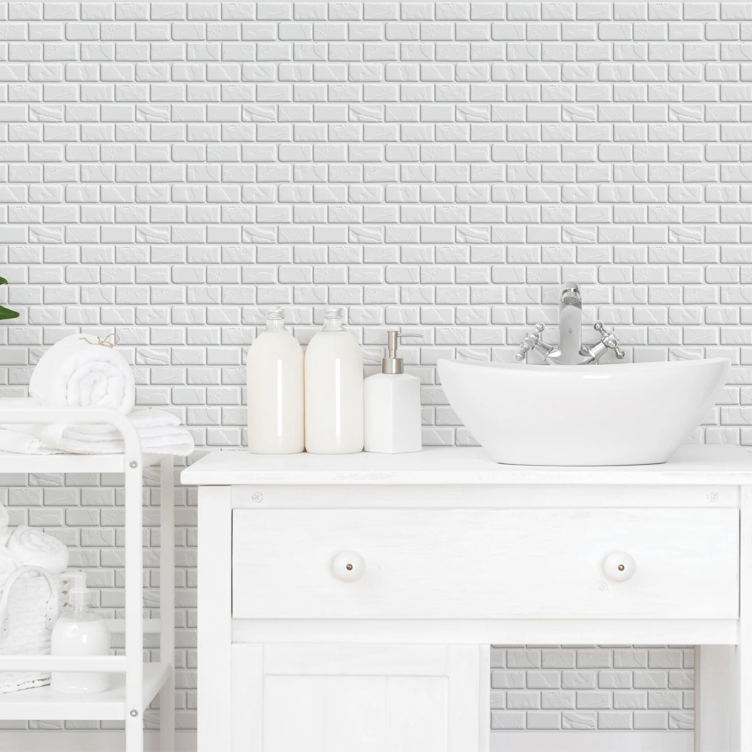 5/10Pcs Peel and Stick Tile Backsplash Thicker Design Marble Tiles 12"X12" Stick on Backsplash Self Adhesive Tiles for Any Room