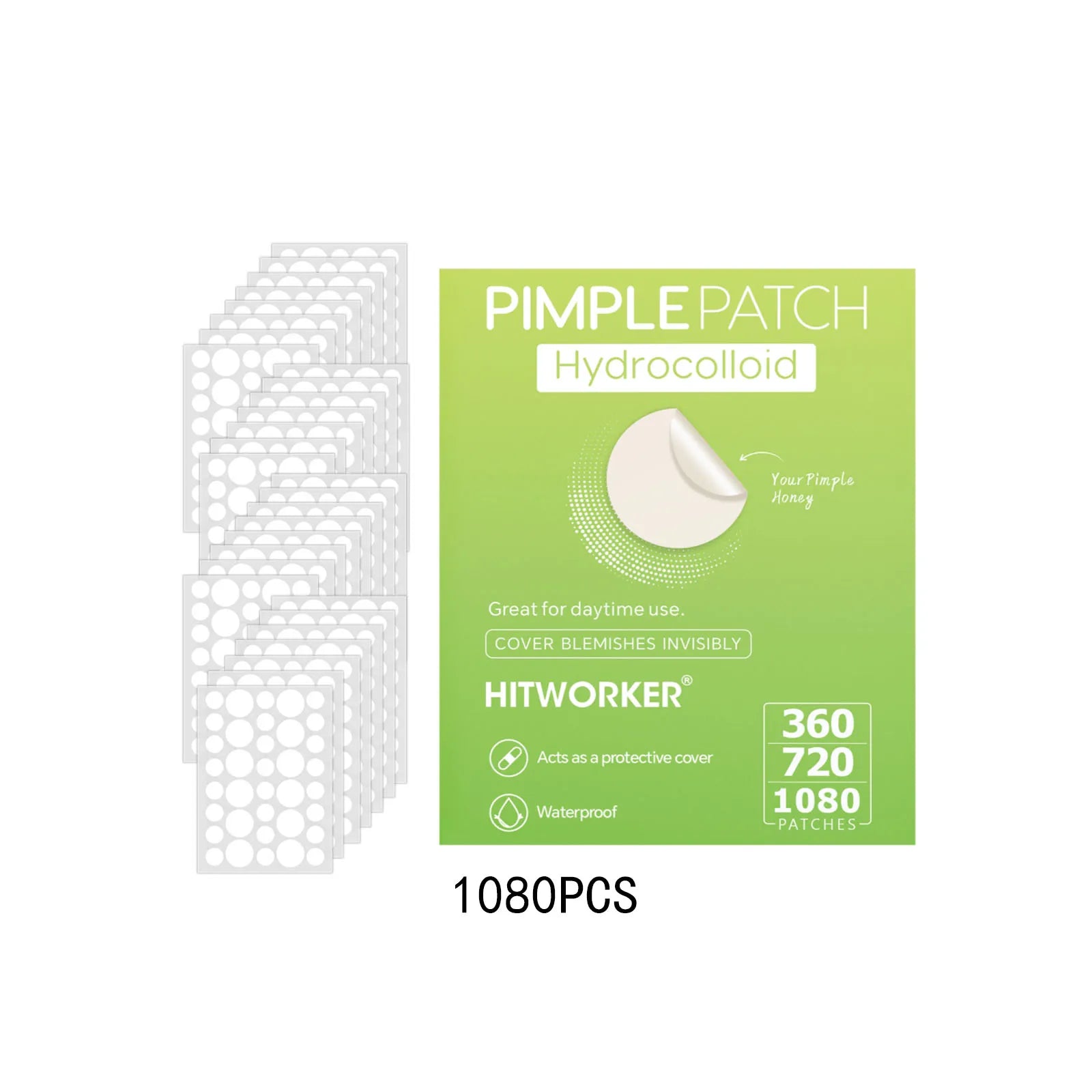 Hydrocolloid acne patch facial cleansing care essence, tool accessory, invisible and waterproof, suitable for all skin types
