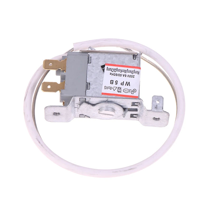 WP5B 2Pin Refrigerator Refrigeration Thermostat AC 250V 6A 50/60Hz Refrigerator Accessories 50cm Metal Cord