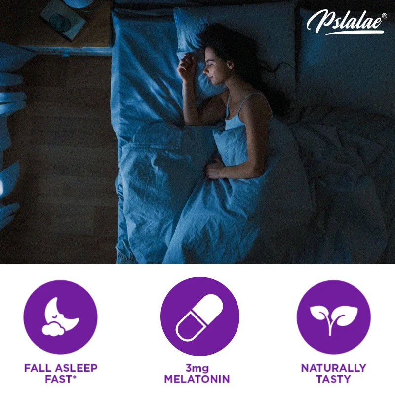 With 3 Mg Melatonin & L-Theanine Capsules, Sleep Support Helps Calm Mind and Body for Better, Longer Sleep 120 CapsulesSupplemen