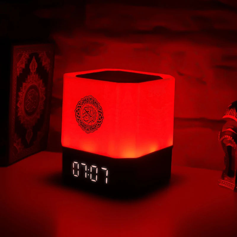 Quran Islam Arabic Muslim Azan Clock Koran Night Light Lamp Bright Portable Bluetooth Speaker Wireless Ramadan Arab Islamic Holy