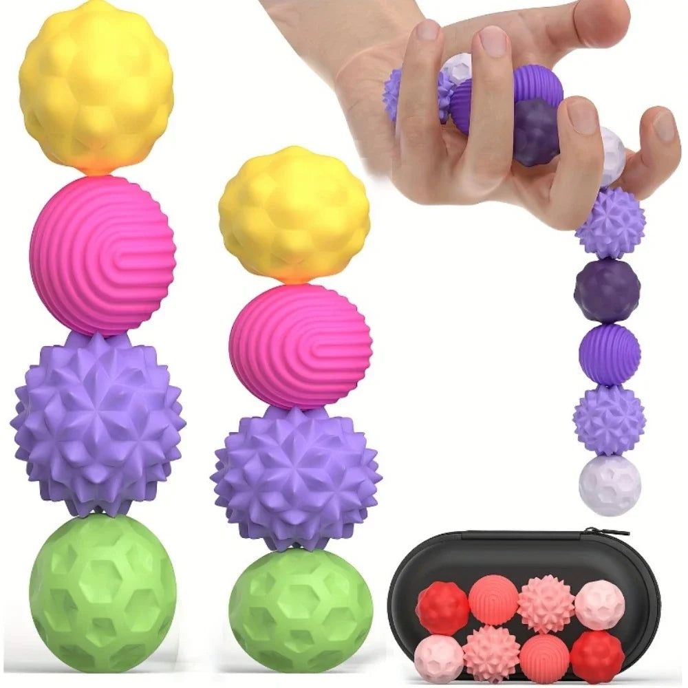 Magnetic Hand Massage Balls for Anxiety Relief - 8 Piece Set Body Shaping Massage Equipment Tidesmit