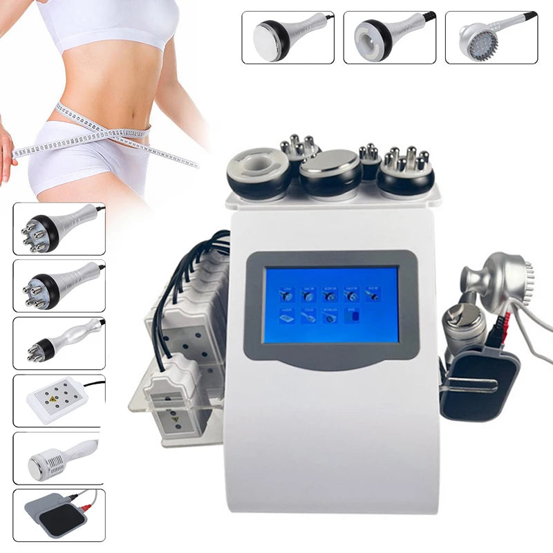 9-in-1 Ultrasonic Cavitation Machine for Professional Body Slimming Body Shaping Massage Equipment Tidesmit