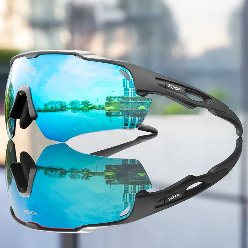 2024 SCVCN Cycling Sunglasses Fashion Polarized MTB Glasses Bicycle UV400 Cycle Eyewear Photochromic Bike Goggles for Men Women