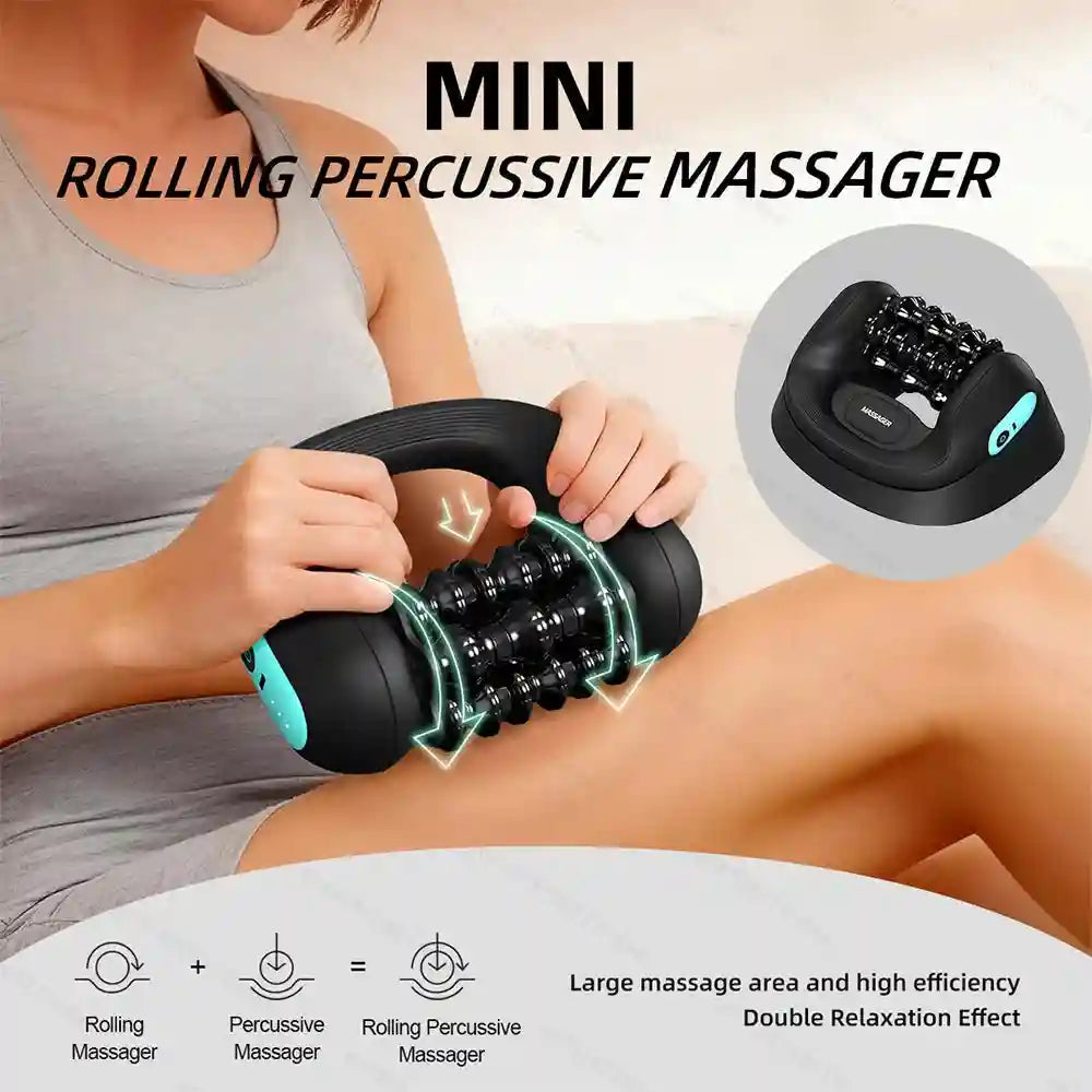 Electric Massage Roller | 3-Speed Deep Tissue Muscle Recovery Device Massage Roller Tidesmit
