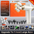 Electric Massage Gun - 9-Speed Deep Tissue Muscle Recovery Tool White Fascia Gun White Set Tidesmit
