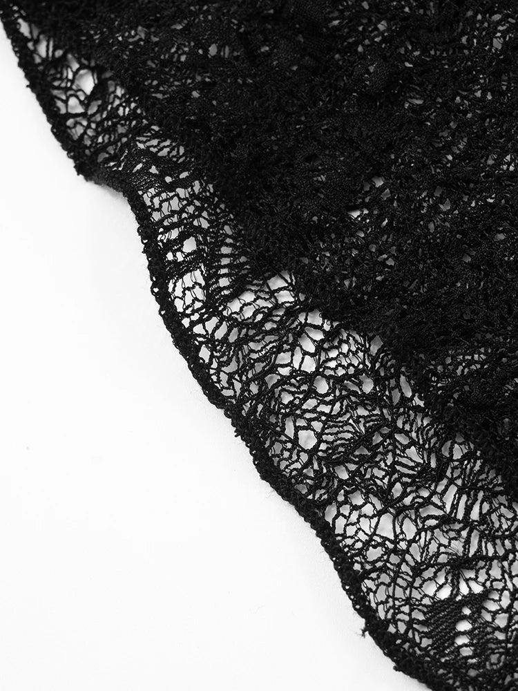 Weird Puss Mesh See Through Sexy Backless Maxi Dress Women Button Halter Sleeveless Midnight Trend Club Party Peach Hip Vestidos