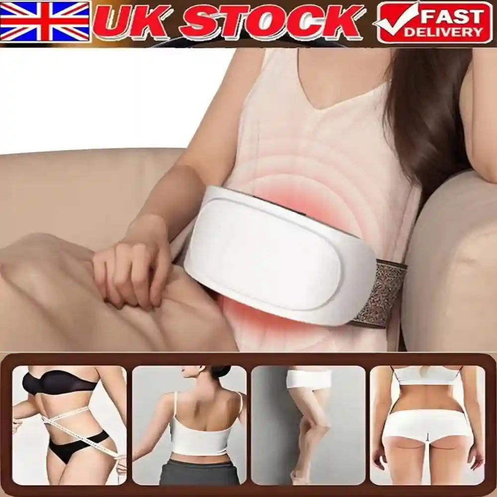 Electric Abdominal Massage Belt with Heat Therapy - Rechargeable Roller Massage Roller UNITED KINGDOM Tidesmit