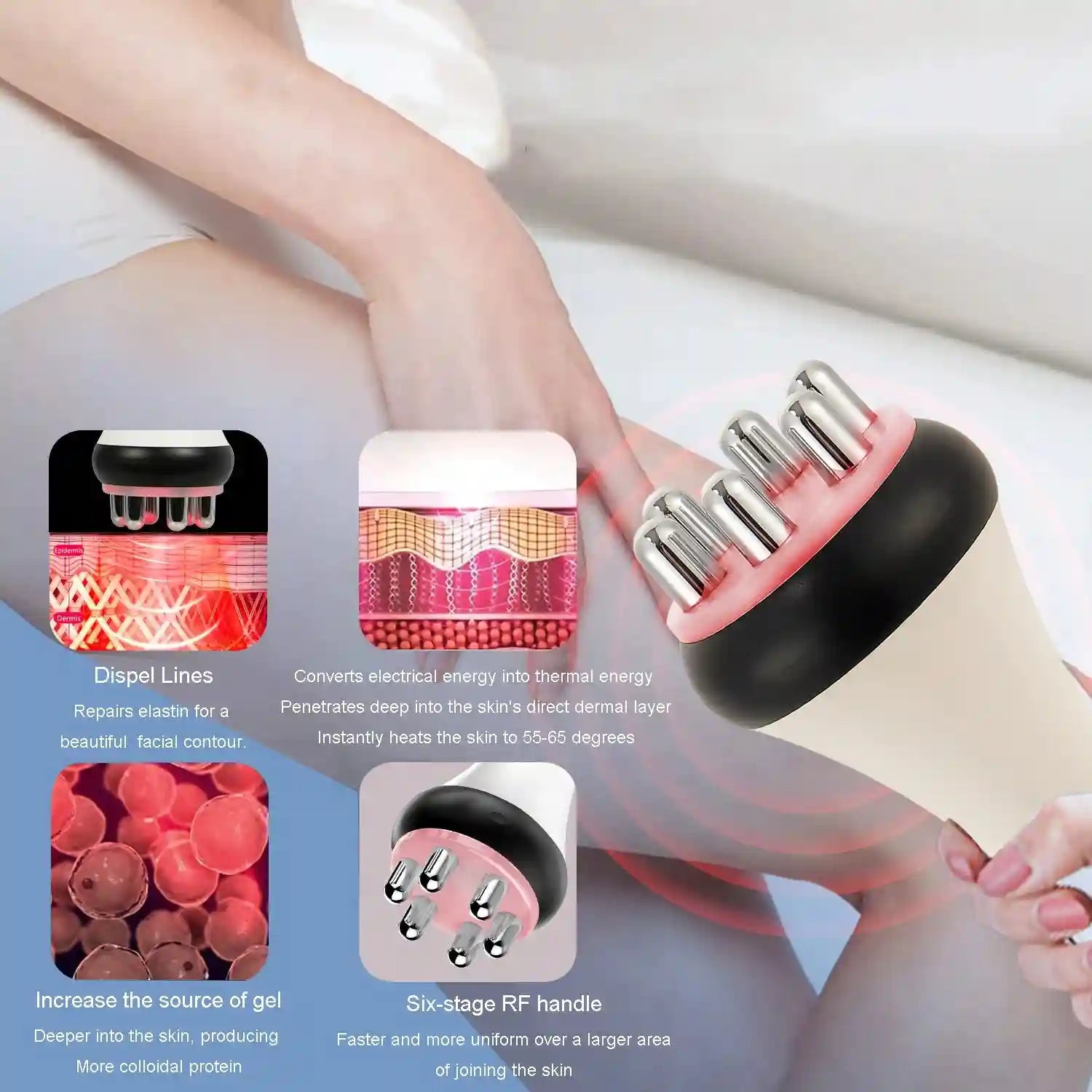EMS Facial Lifting Device - Professional Skin Tightening & Toning Eye Massage Instrument Tidesmit