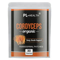 Cordyceps Mushroom Transdermal Patches Energy & Stamina Support-30 Patches One Month Supply