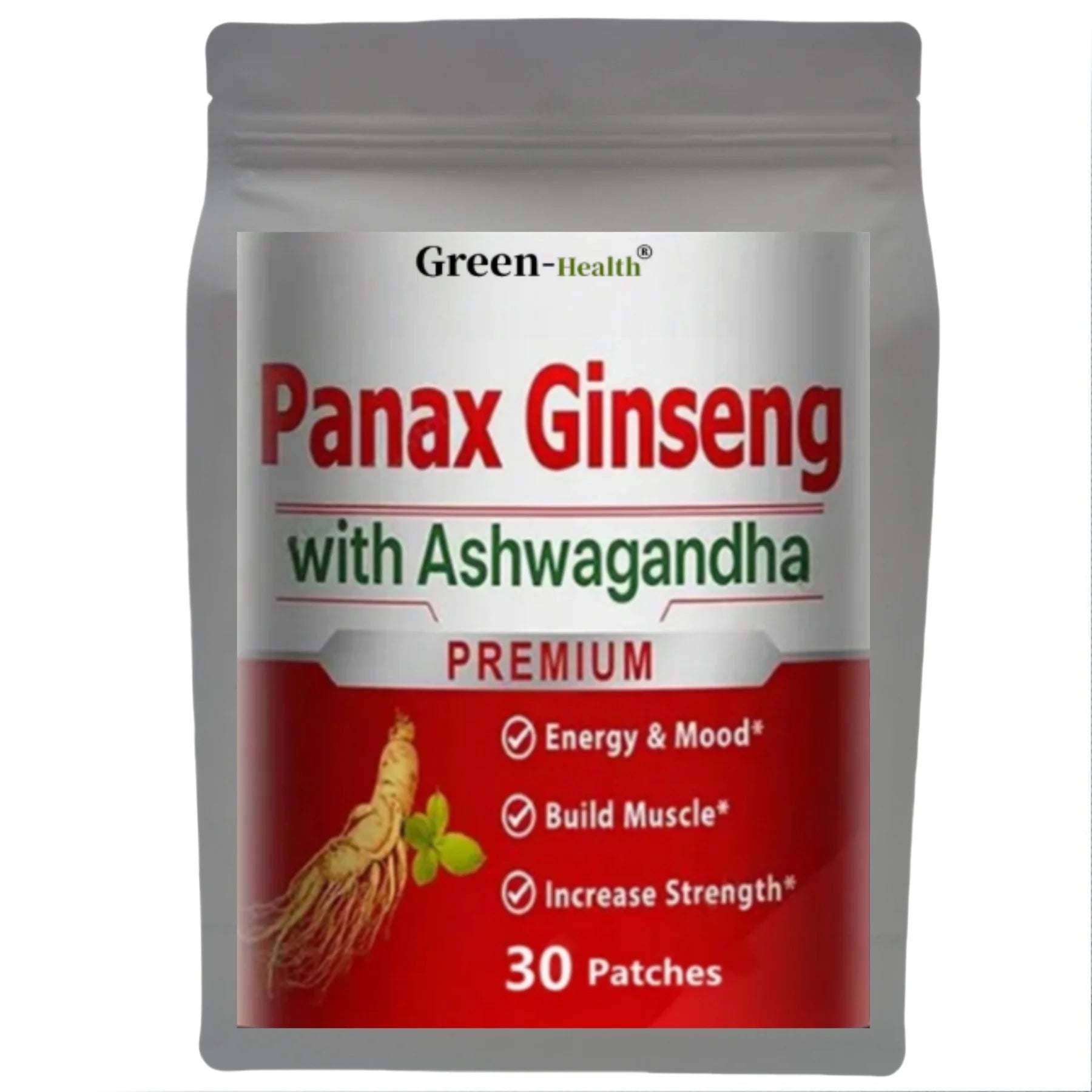 A5YE  Hot sale Ginseng & Ashwagandha Extracts Patch - Boost Energy, Strength, Vitality & Performance for Men & Women