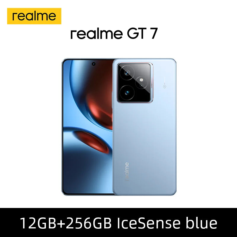 EU Version realme GT 7 5G Smartphone Mediatek Dimensity 9400e Chipset 6.78inches AMOLED 7000mAh 120W Fast Charging