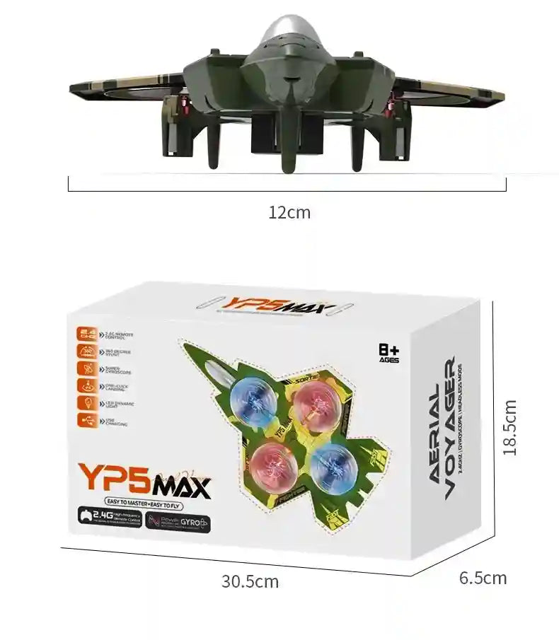 Remote Control Stunt Plane 4-Channel UAV - YP5 Stable Hover Model Tidesmit