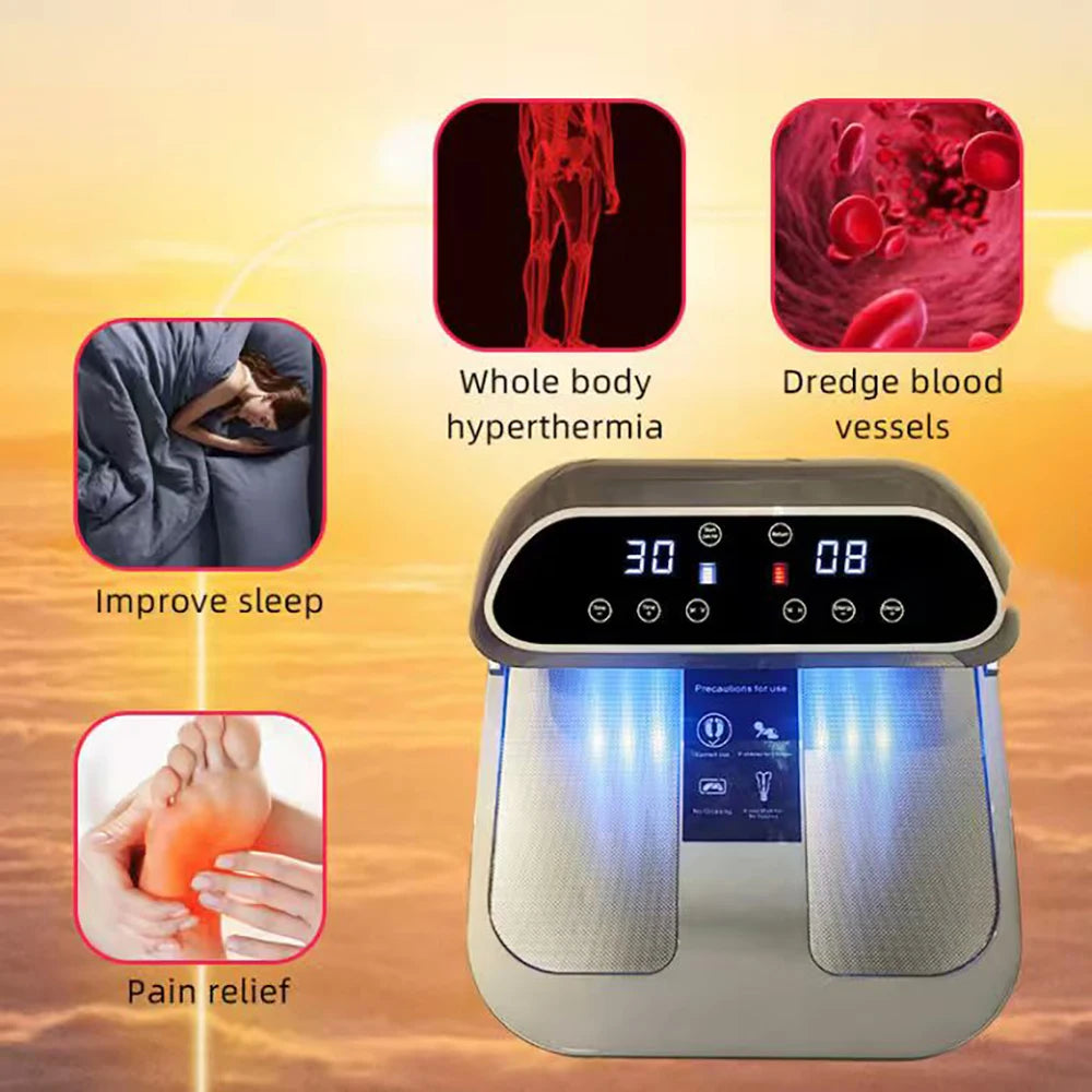 Terahertz Foot Massager: Light Wave Therapy Device for Pain Relief Relaxation Treatment Tidesmit