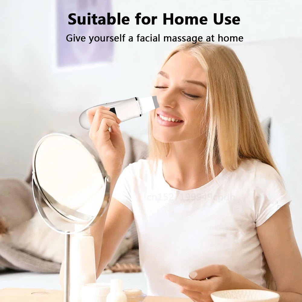 Ultrasonic Face Scrubber - Deep Pore Cleaning & Blackhead Removal Device Scrubs Treatments Tidesmit