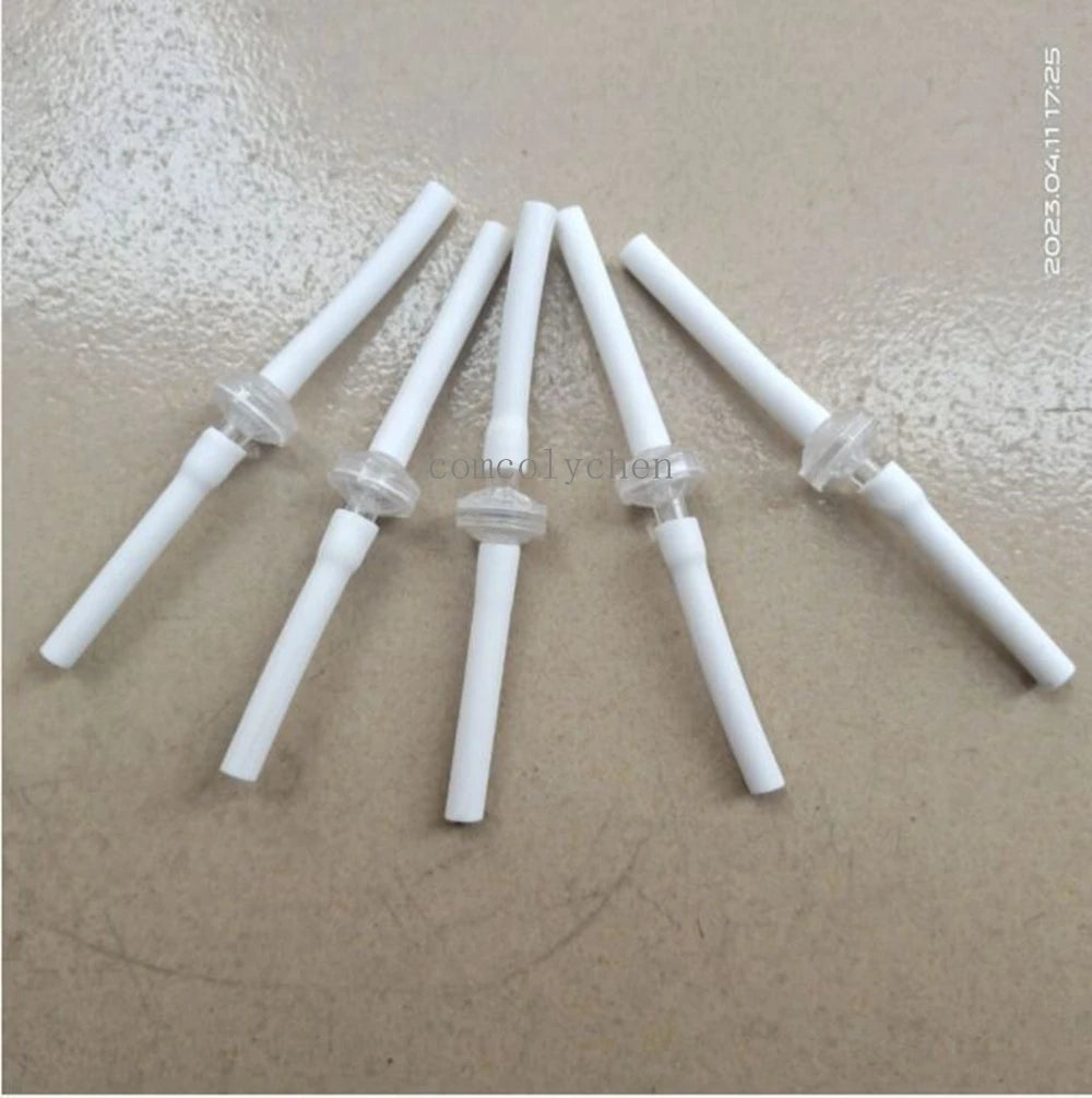 Five disposable white replacement tubes with filters for Microneedle RF skin lifting and scar removal machines.