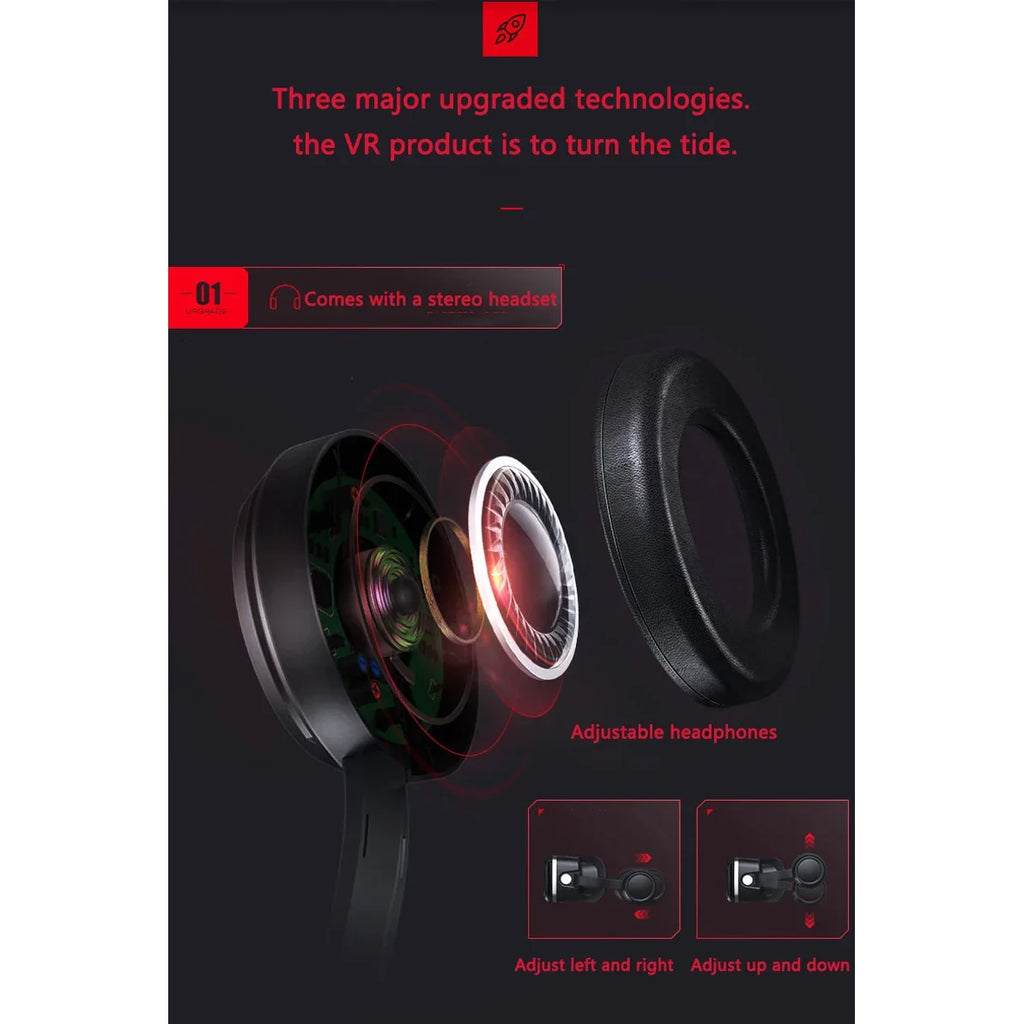 VR Headset for Smartphones | 3D Immersive Smart Glasses with Remote Options Tidesmit