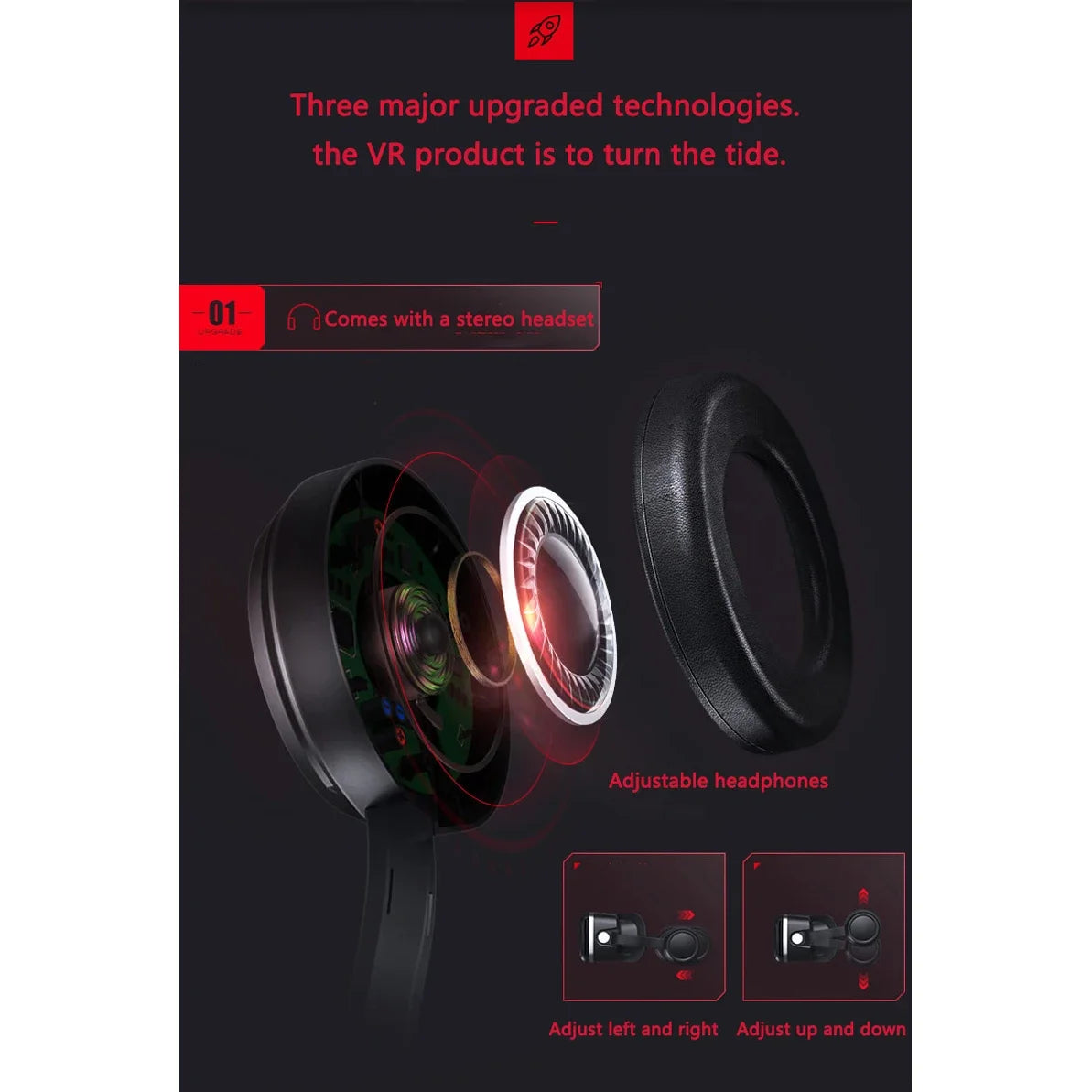 VR Headset for Smartphones | 3D Immersive Smart Glasses with Remote Options Tidesmit