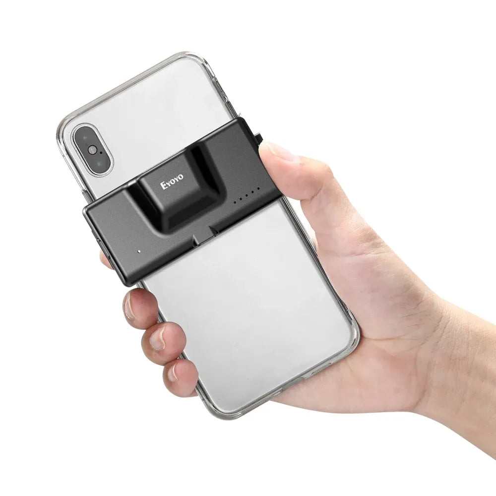 Eyoyo EY-022P Adjustable Back Clip-on 2D Bluetooth Barcode Scanner Auto-sensing Fast Scanning QR PDF417 Bar Code On Screen/Paper