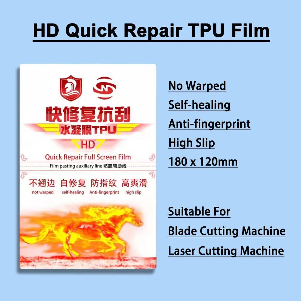 HD Anti-peeping Hydrogel Film TPU Matte Privacy for Cutting Machine Cellphone Screen Protection Flexible Blue/Anti-spy Sheet Cut