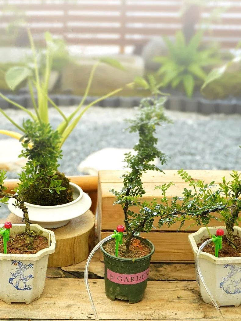 Garden Regulating Drip Irrigation Kit Automatic Watering Device 4/7mm Hose Potted Plants Watering Saving Micro Dripper