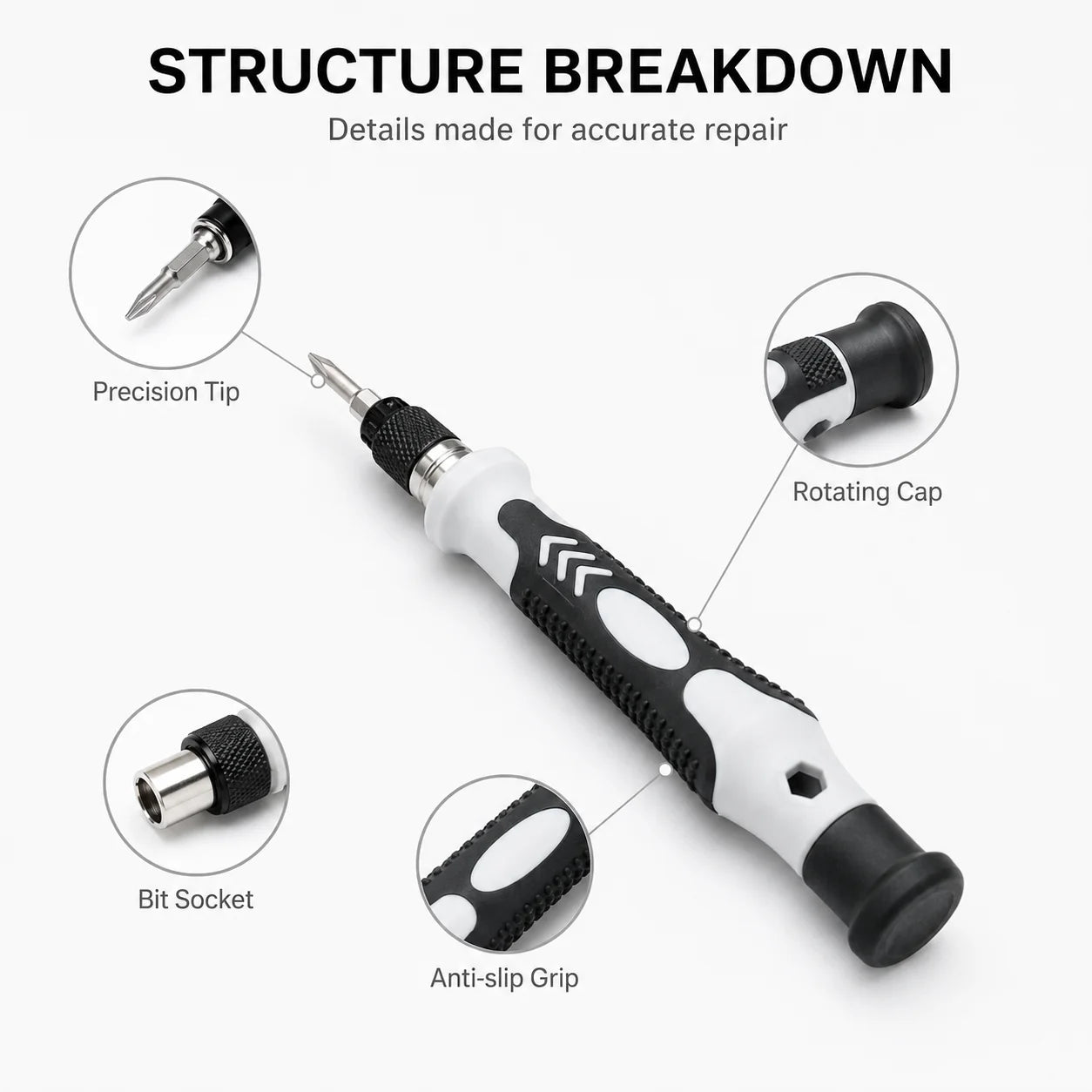 115 In 1 Precision Magnetic Screwdriver Set Electronics Repair Tool Kit For Phone Laptop Game Console Watch