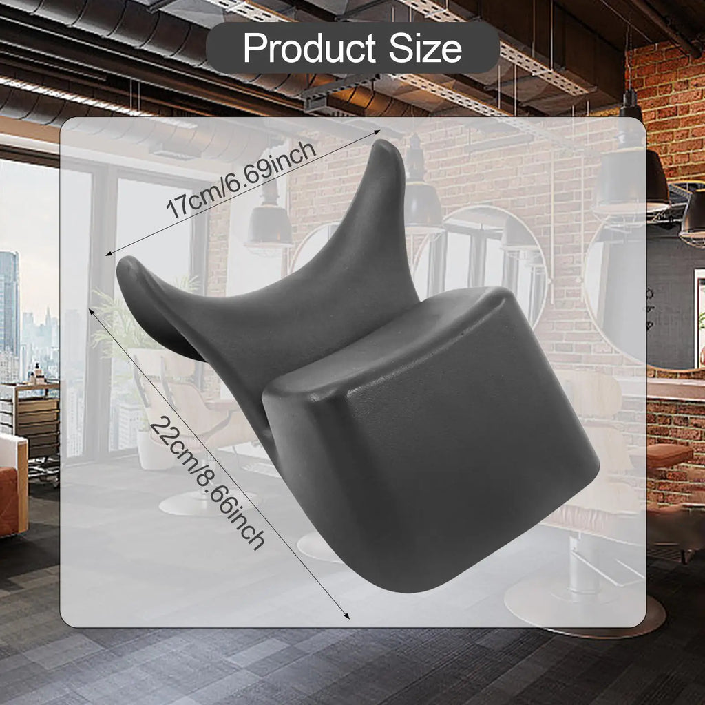 Shampoo Bowl Neck Rest - Ergonomic Non-Slip Silicone Cushion (Black) Massage Chairs Tidesmit
